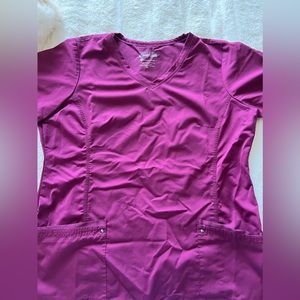 Maroon Healing Hands Purple Label Scrub Set